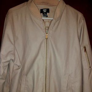 faux leather jacket, light pink, XL